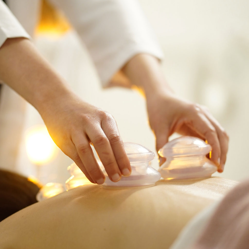 After manual lymphatic drainage